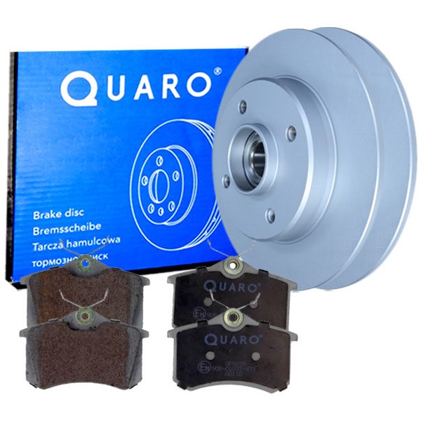 Quaro Bremsscheiben 244Mm Radlager BeläGe Hinten FüR Citroen C3 C4 Peugeot 208-image