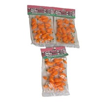 Vintage Easter Spring Carrot Garland 3 Feet Orange SET OF 3 NEW