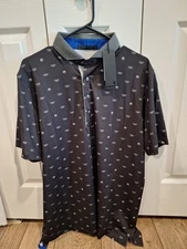 Greyson Cadillac Icon Men's Polo Short Sleeve Shirt NWT XL Black $125 Retail