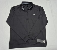 Adidas Mens's Classic sweat shirt 1/4 Zip Black-White Multi Sports Training