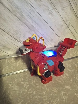 Transformers Rescue Bots Heatwave the Dino Bot Hasbro/Playskool TESTED WORKS