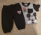 Disney Baby Short Sleeve T-Shirt & Sweatpants Size 6/9 M — photo 1
