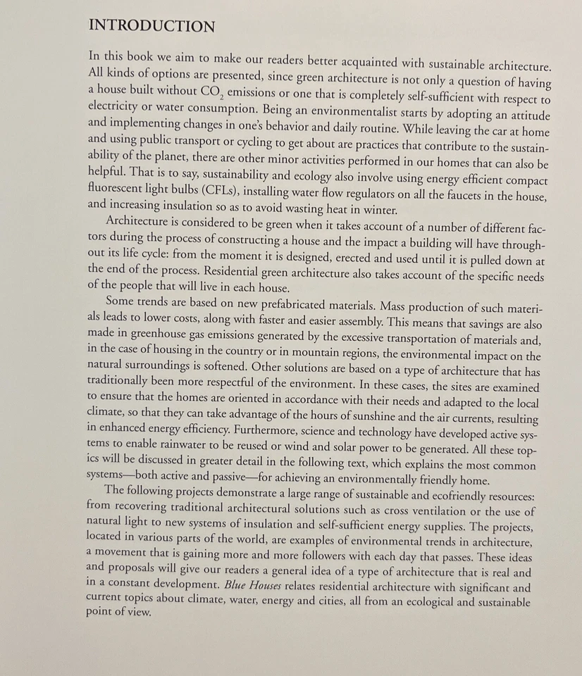 Blue Houses: Sustainable Homes by Alex Sanchez, Cristina Paredes (Hardback,... - Image 4 of 4