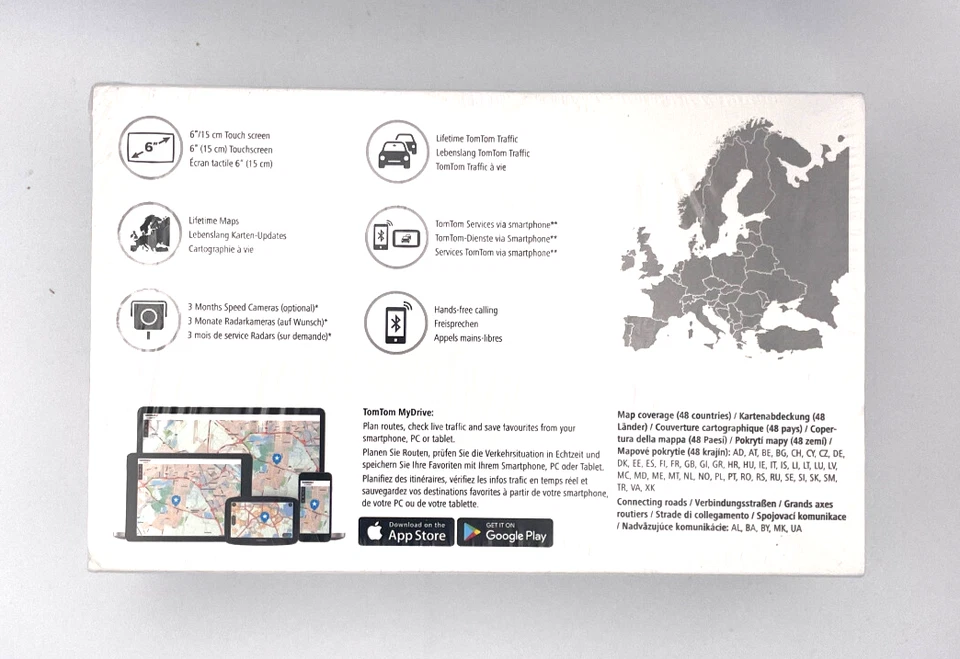 TomTom VIA 130 M EUROPA 45 Länder Free Lifetime Maps Freisprechen GPS Navigation - Bild 3 von 4