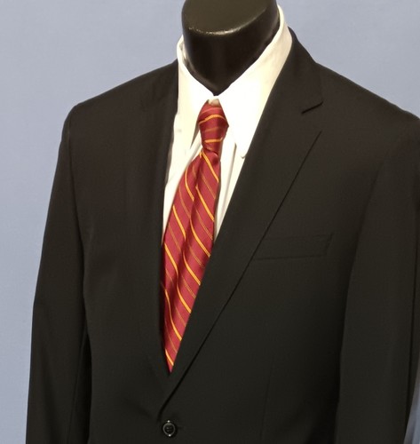 Hugo Boss Suit 40L Current Solid Char-Black - Picture 3 of 9