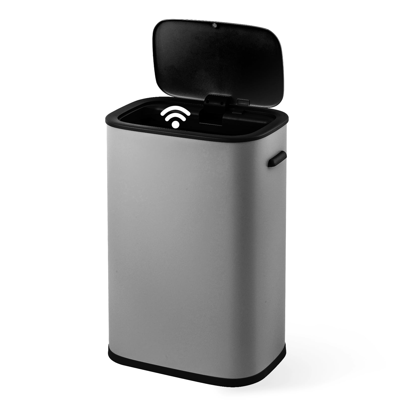Touchless Trash Can 14.5 Gallon/55 L, Stainless Steel Kitchen Garbage Can, Au...