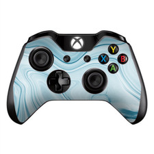 Skins Decal Wrap for Xbox One / One S Controller Baby Blue Ice Swirl Marble