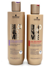 Schwarzkopf Cool Blondes Shampoo 10 oz All Blonde Rich Conditioner 8.45 oz Set