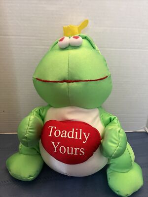 MOSHI GREEN FROG TOAD PILLOW TOADILY YOURS GENUINE MICROBEAD Plush STUFFED TOY