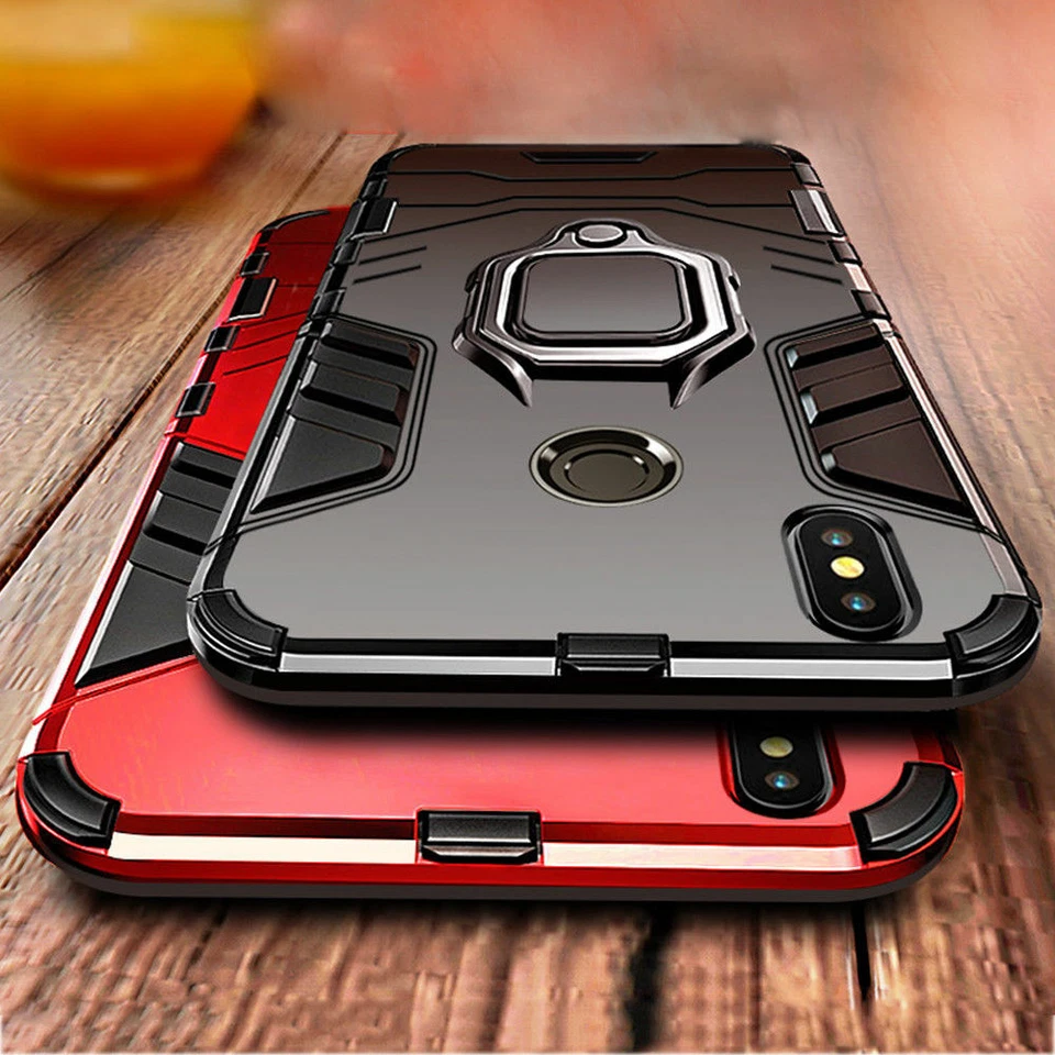 Funda con soporte a prueba de golpes para Huawei P30 Pro Mate 20 Enjoy Hybrid Armor Foto 3 de 4