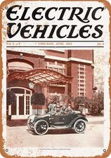 METAL SIGN - 1913 Electric Vehicles -- Vintage Look