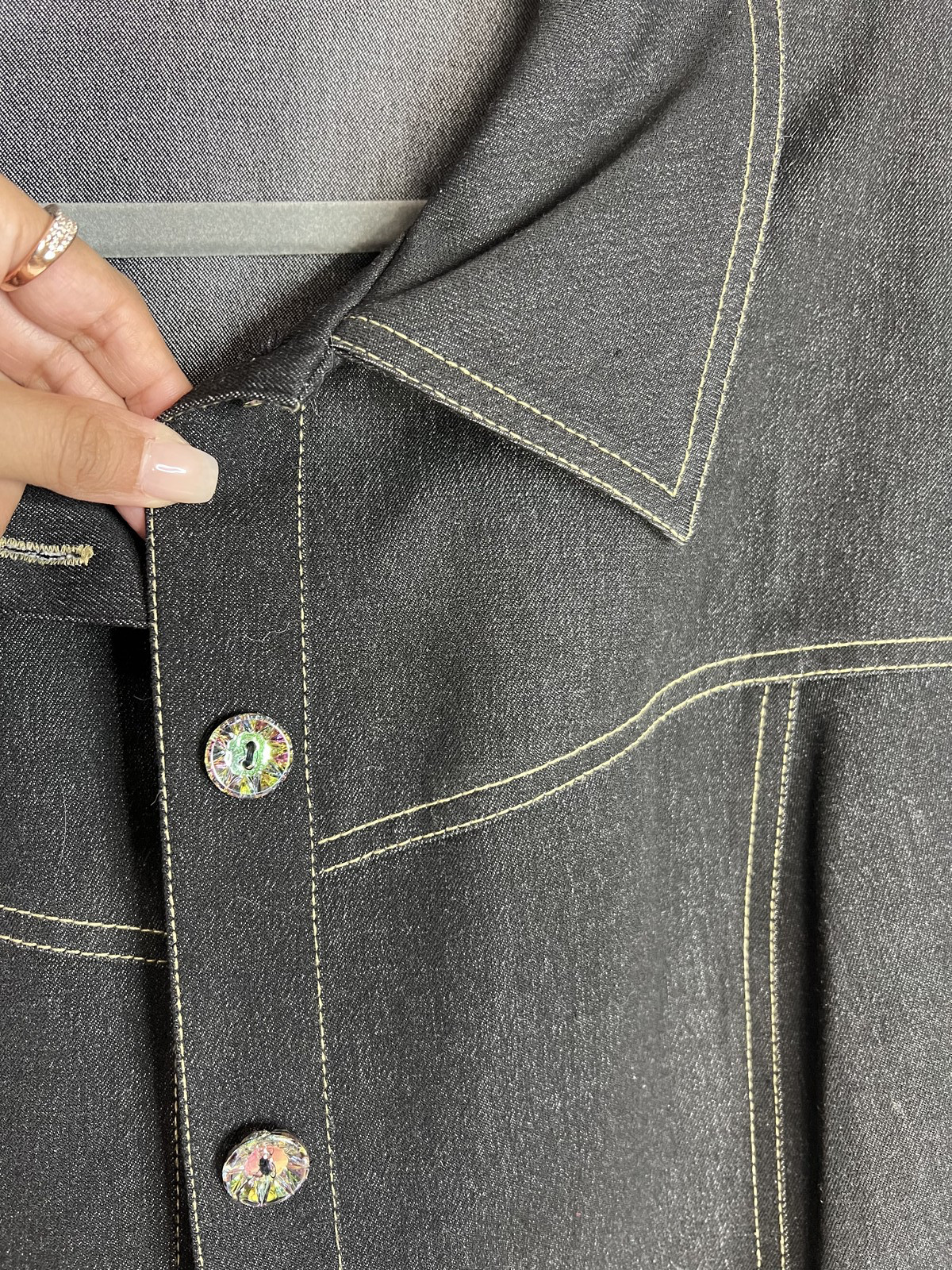 PROPORTION PETITE Jacket Women's Stretch Denim Po… - image 3