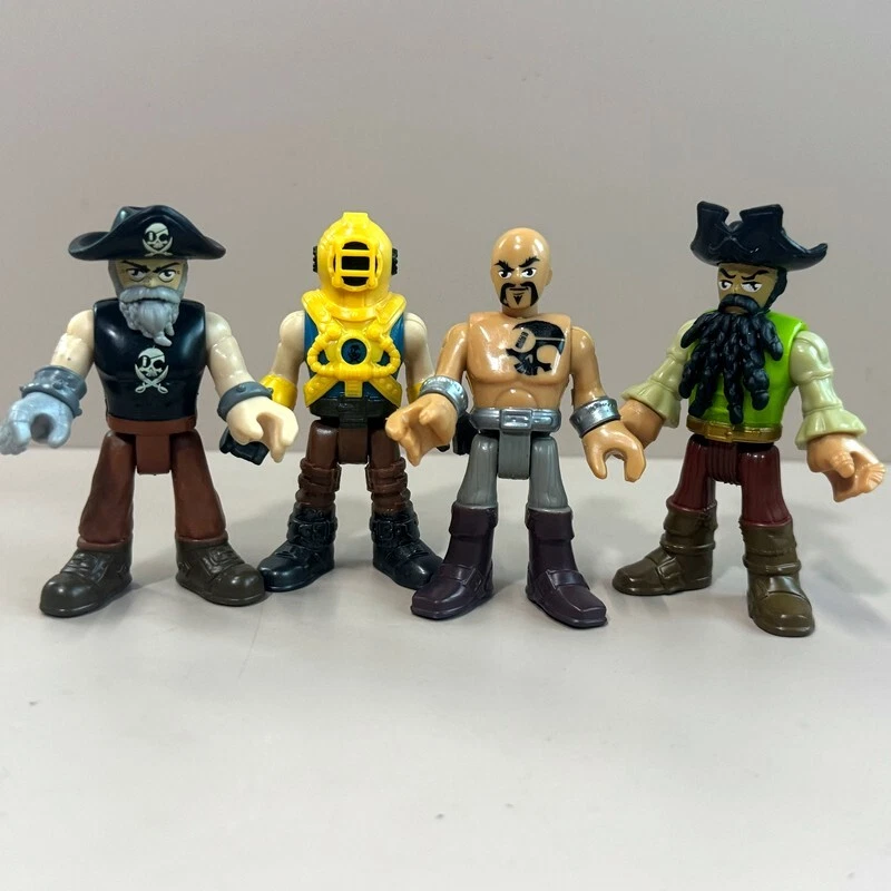 Figura 8 piezas Fisher Price Imaginext Pirate Adventures Tiburón Capitán Gancho Deckmate Foto 2 de 4