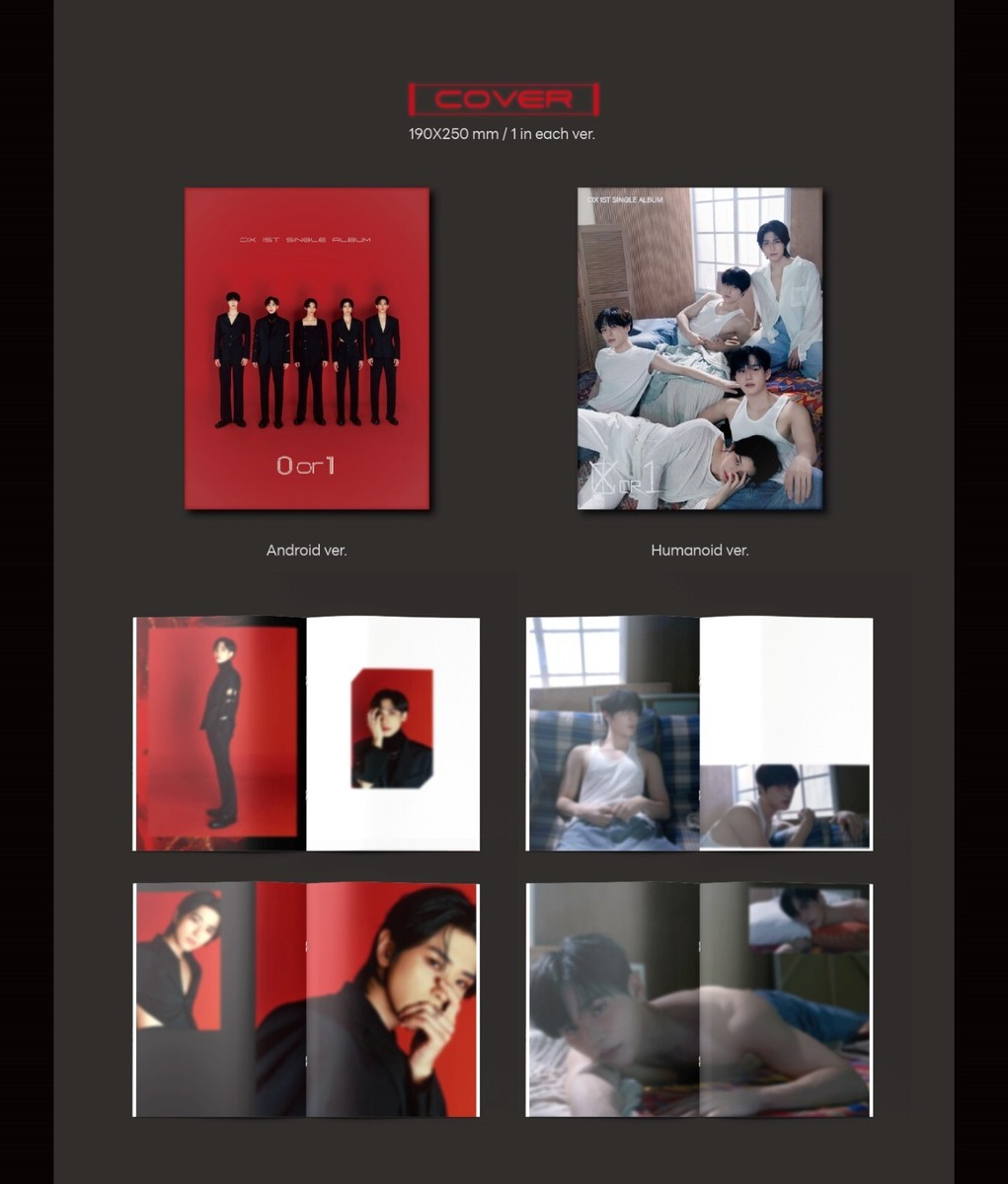 K-POP CIX 1st Single Album 0 or 1 2Ver SET CD+P.Book+P.Card+