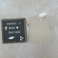 NWT RYLEE + CRU Daisy Tee Shirt Size 0-3 Months