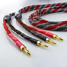 Preffair 12 Awg OCC HiFi Speaker Wire 8 Strands Loudspeaker Cable Cord