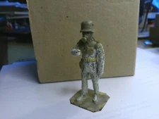 Stadden, ww1 German infantry in gas mask, unpainted lead 54mm figure