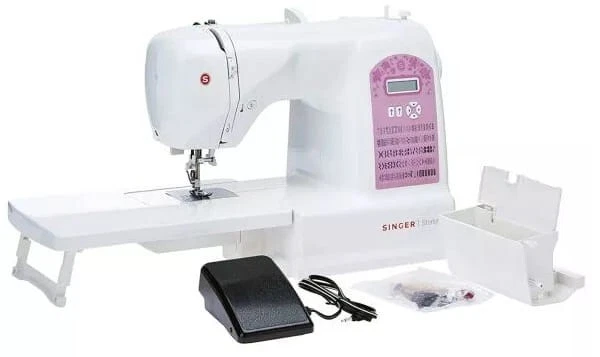 4996856111341 Singer 6699 sewing machine, electronic, white, rosarot Singer - Bild 4 von 4