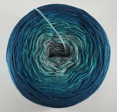(1,45EUR/100m) Farbverlaufsgarn, Lace, Bobbel, 4-fädig 50%Baumwolle&50%Polyacryl