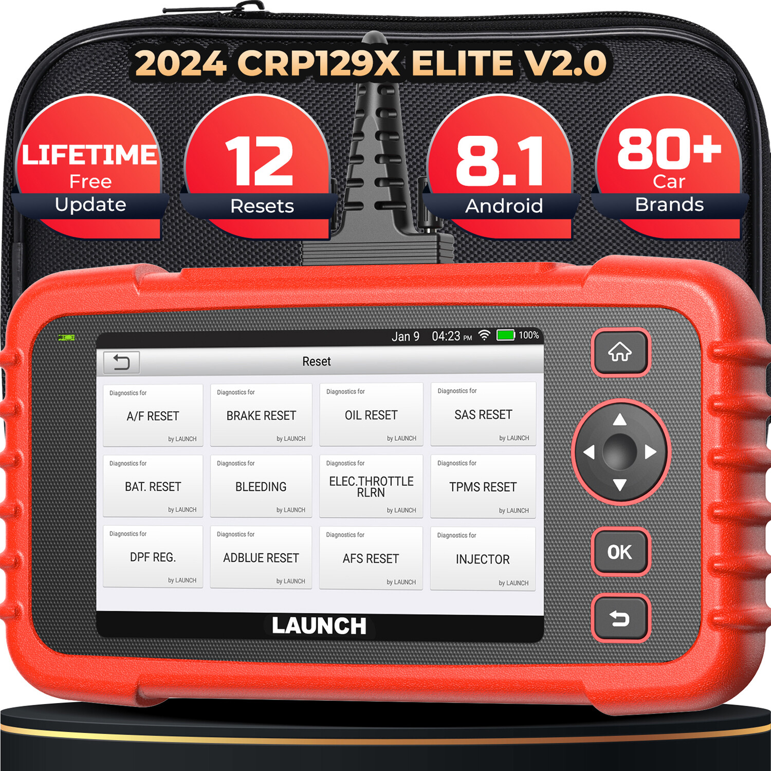 LAUNCH CRP129X V2.0 scanner avec 12 fonctions de reinitialisation FAP