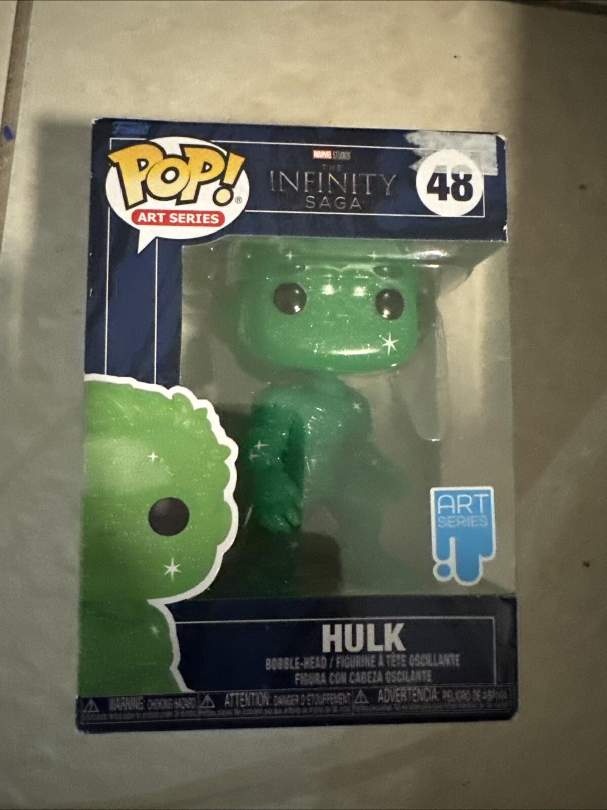 New Funko Pop Marvel Art Series The Infinity Saga Hulk #48 Vinyl Bobblehead