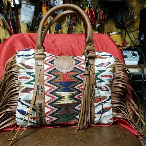 Tapestry Bag Carpet Bag Mid 19th 