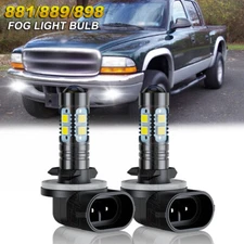 2pcs 881 889 6000K White LED Fog Light bulb 55W For Dodge Dakota 2001-2003 2004