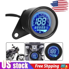 Digital LED LCD Odometer Fuel Gauge Motorcycle Speedometer Meter Tachometer