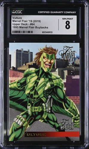 VULTURE 2019 Flair Marvel #64 1995 Buybacks 18/20 THE ONLY CGC MINT 8 +FREE SHIP
