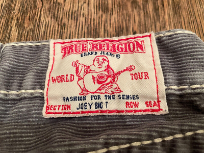TRUE RELIGION Joey Big T kids size 6 corduroy flare boot cut pants