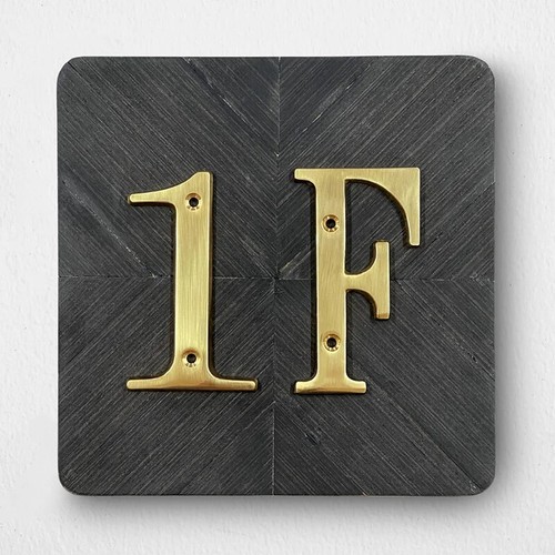 Solid Brass 4" House Number Apartment Door Home Mailbox Address Outdoor Sign#0-9 - Picture 15 of 39