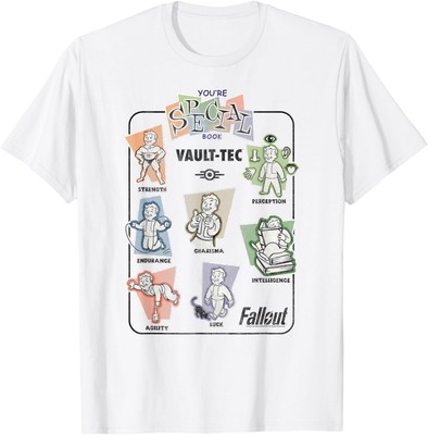 Fallout Video Game Vault-Tec You're Special Book Vintage T-Shirt