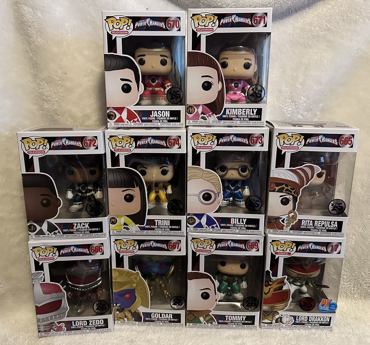 Saban's Mighty Morphin Power Rangers 25th Anniversary Funko