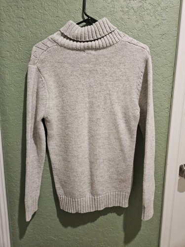 Cat & Jack Chunky Cable Knit Turtleneck Sweater Size Kids Large 12/14 - Picture 2 of 7