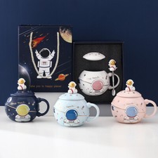 Simpatica tazza astronauta tazza caffè con bella simpatica cucchiaio in acciaio inox