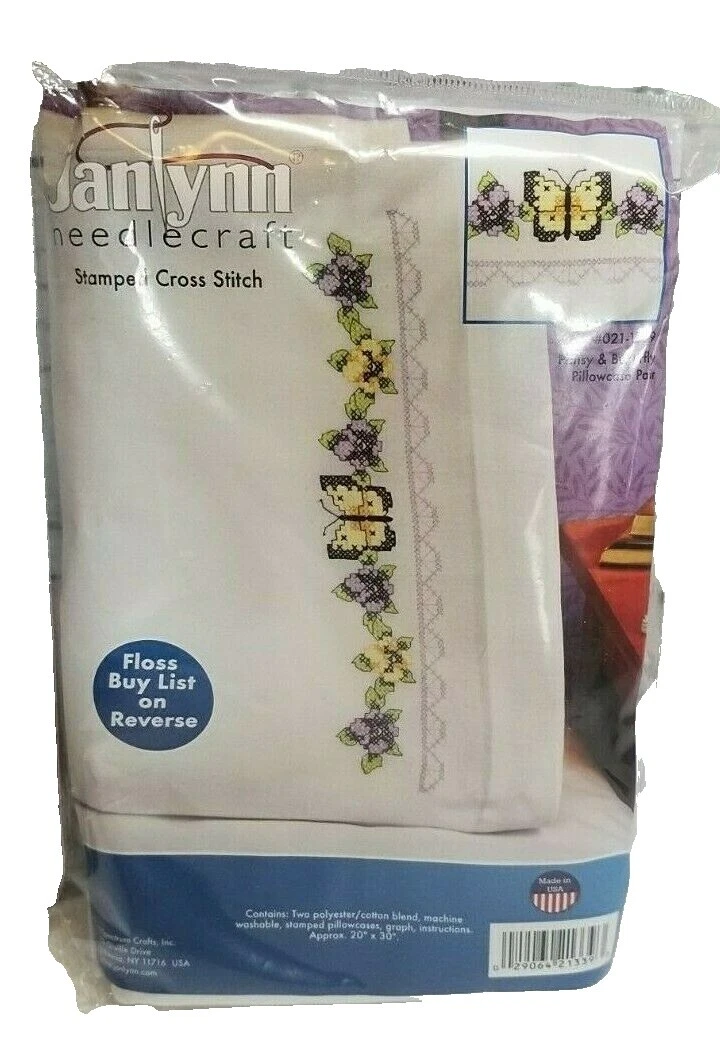 Animals & Insects Cross Stitch Embroidery Stamped Linens