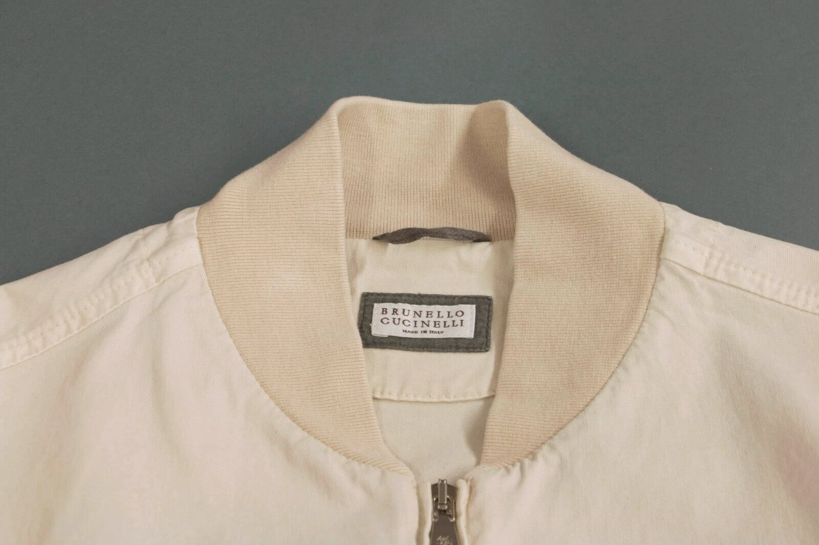 NWT $2995 Brunello Cucinelli Men's Bomber Jacket With Logo Hardware 46/36US A238 image 6