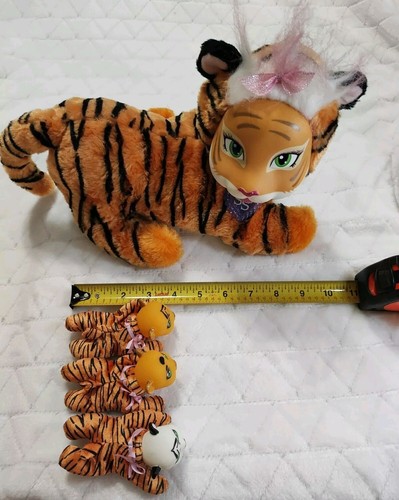 Safari Surprise Tiger Plush Mother orange Cat 3 Baby Cubs Just Play Toy 2016 - Picture 18 of 18