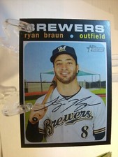 2020 Topps Heritage #321 - Ryan Braun - Milwaukee Brewers  (3724)