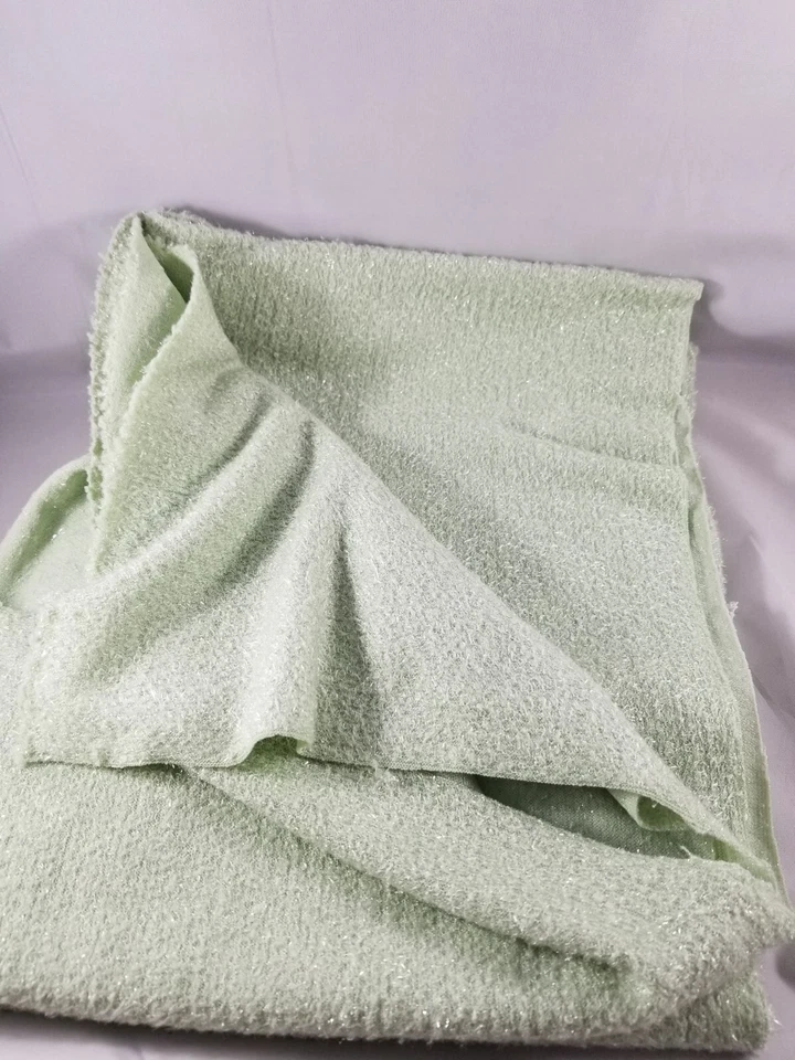 Green Fuzzy Fabric 48"x 61" Material Remnant - Image 4 of 4