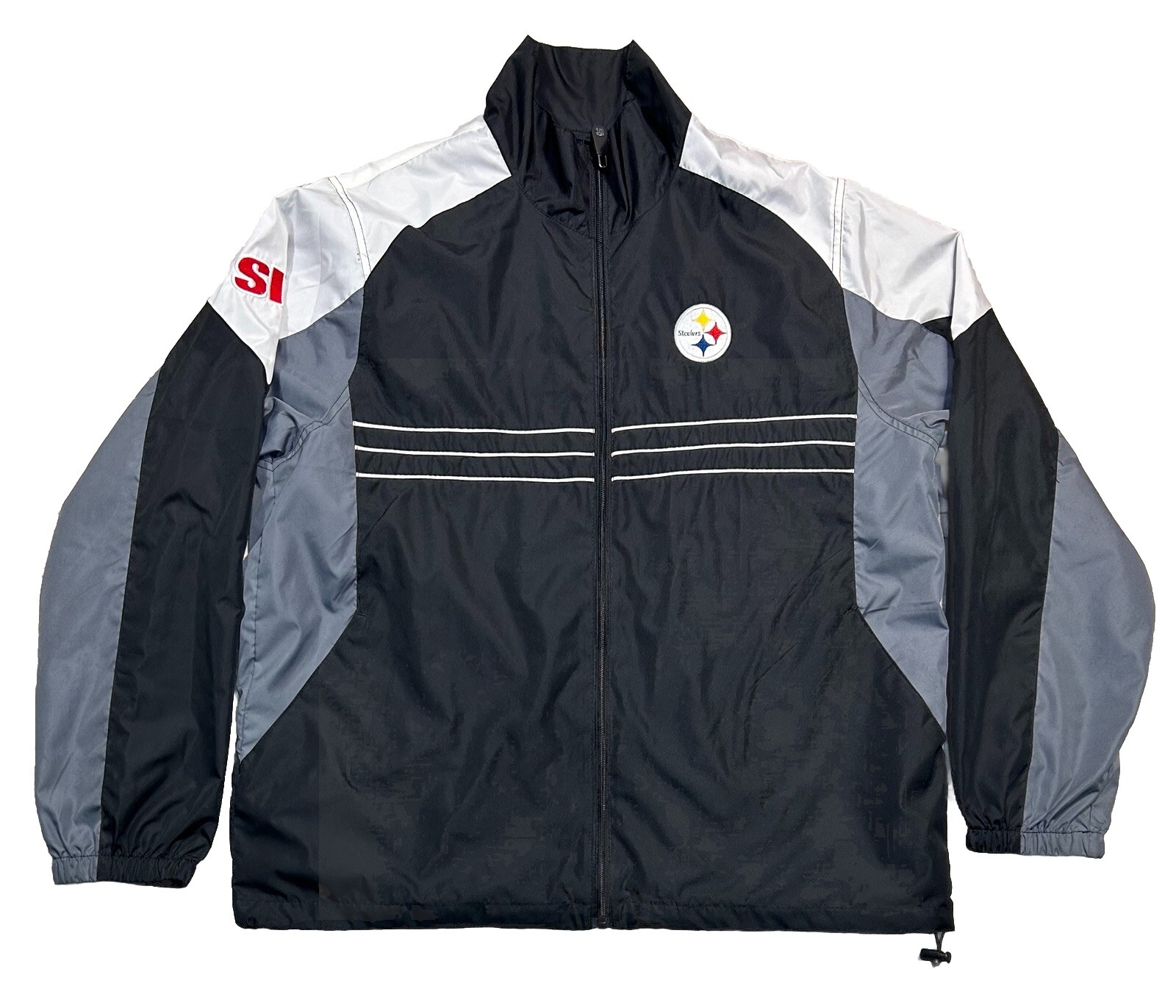 Pittsburgh Steelers Reebok S.I NFL Jacket Mens Large Football  Windbreaker