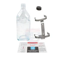 61 62 63 64 Chevy Impala Windshield Wiper Washer Glass Bottle Jar Bracket Label