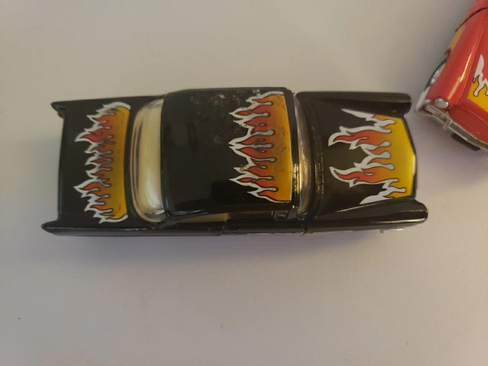 Chevy Chevrolet 1956, 1,75”x4,5” auto fundido a presión con acción de tracción trasera lote de 2 Foto 3 de 4