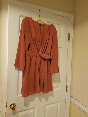 Boohoo Skater Dress Women Sz 12 Brown Longsleeve Elastic Waist | eBay Boohoo Skater Dress Women Sz 12 Brown Longsleeve Elastic Waist | eBay