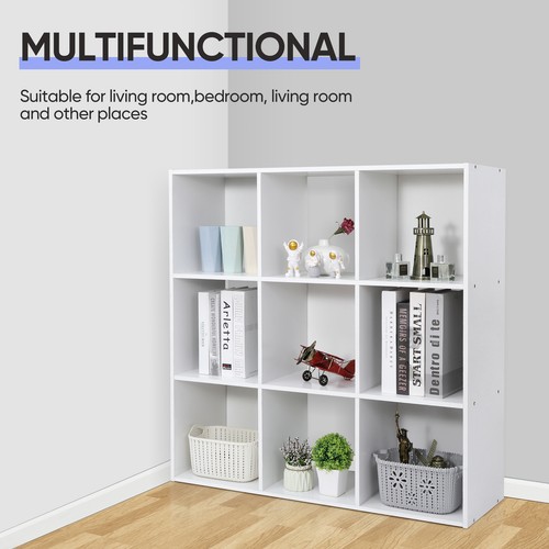 9-Cube Closet Organizer Storage Organizer Saving Space for Room Office White - Bild 3 von 12