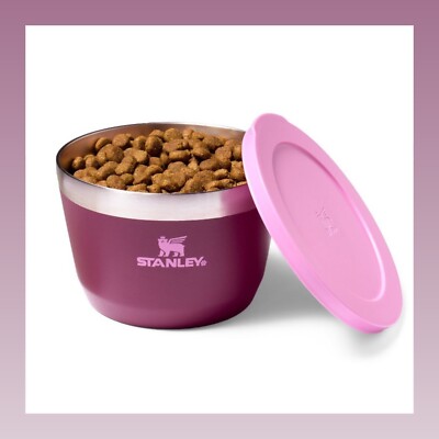 STANLEY x Target Cuddle Collab | Rose Bouquet 32 oz Cat Dog Food Bowl Pink Red