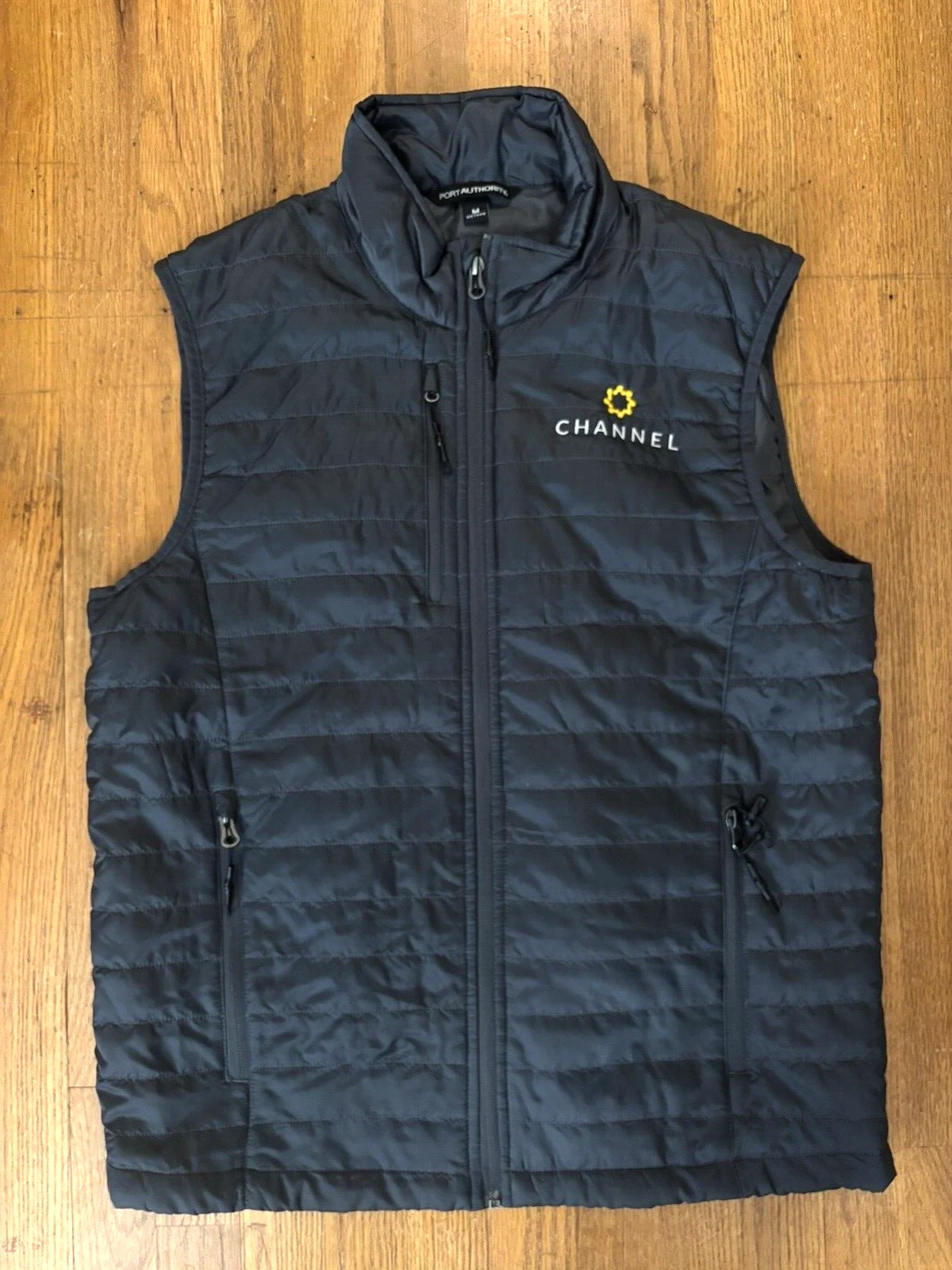 Port Authority Mens Sleeveless Packable Puffy Vest w/ Pockets Gray J851 Channel