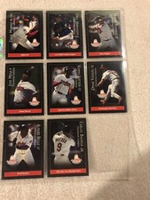1996 Arby’s Cleveland Indians “1995 Tribe Milestones” Complete MLB 8 Card Set