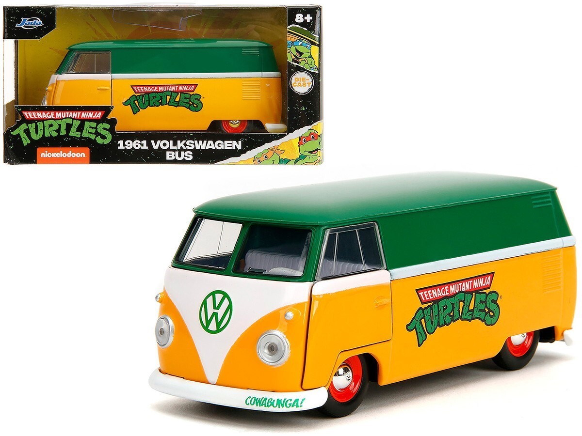 Jada 1:32 Hollywood Rides TMNT Turtles 1961 Volkswagen Bus Diecast