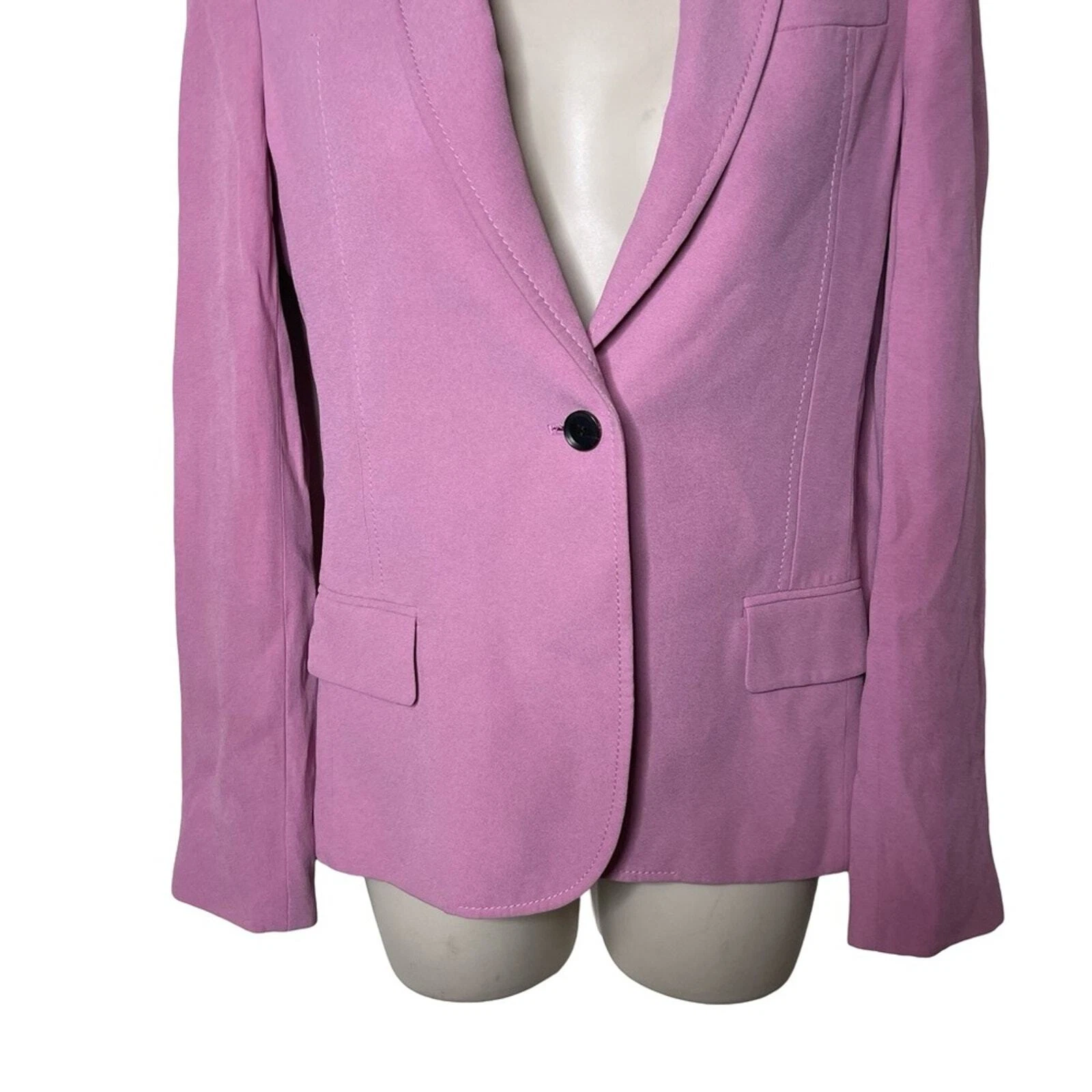 Blazer classico a bottone singolo Gucci colore viola rosa polveroso taglia IT 38 US 2 XS